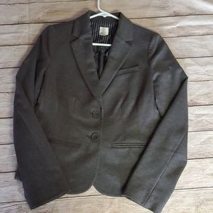 Lauren Conrad Grey Fitted Blazer (Size:4)